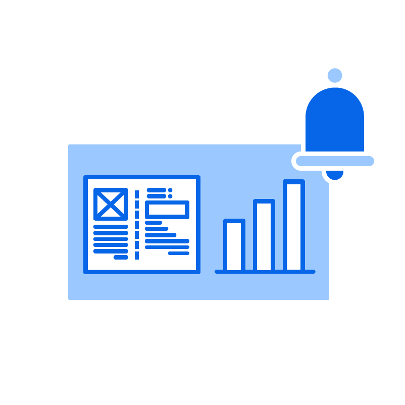 Dashboard and alarm notification