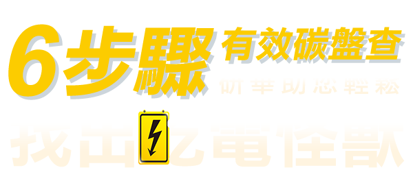 六步驟有效碳盤查研華助您輕鬆找出吃電怪獸